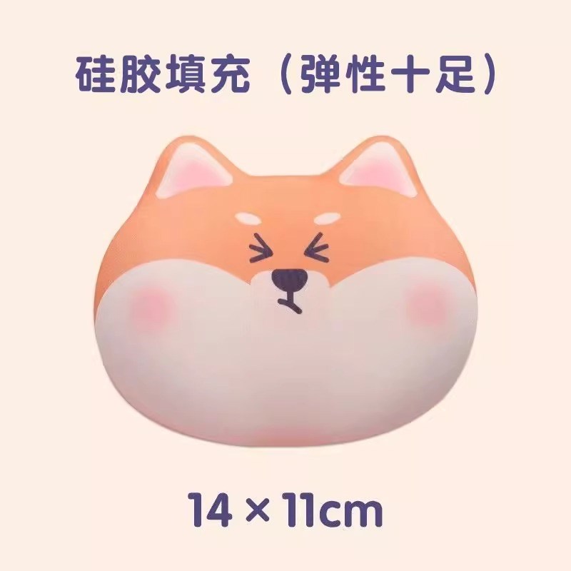 摩托车油箱柴犬狗头可爱硅胶填充弹性十足insP骑手护裆护蛋防赛护