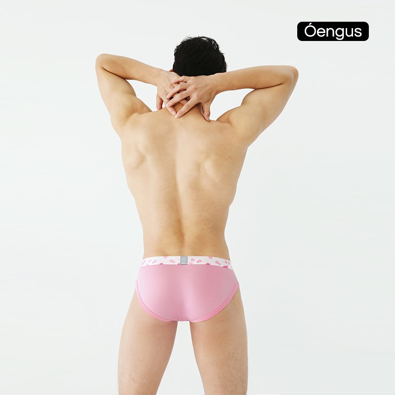 Oengus 粉色男士三角内裤 男三角裤 三角内裤男内裤三角内裤男