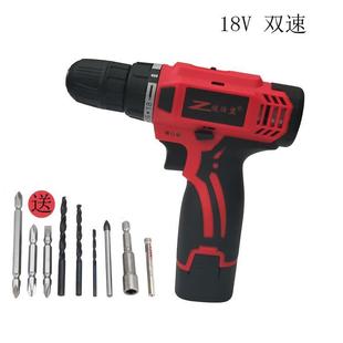 工业型电动螺丝刀 佐仕堡18V双速多功能锂电钻充电钻家用手电钻