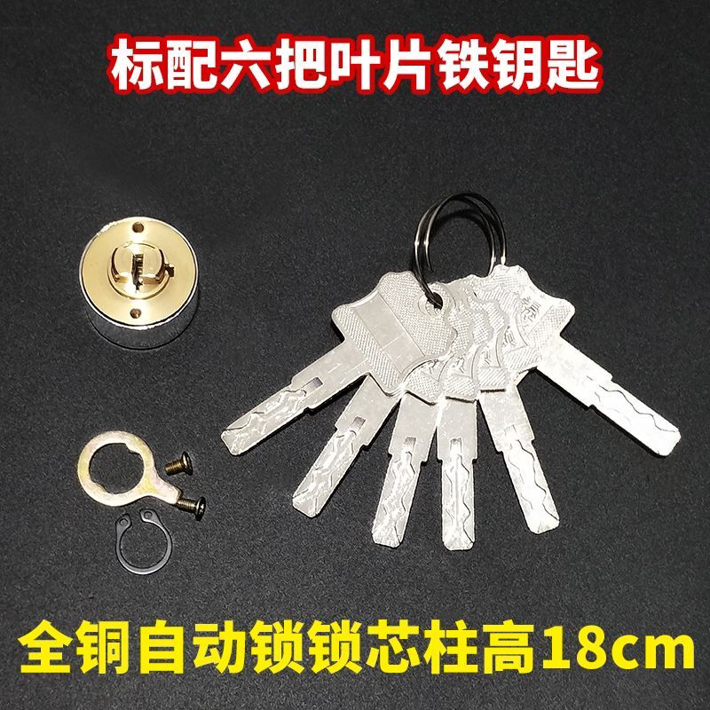 自动C级叶片锁芯 佳卫石牛步阳自动锁头18mm 老式防盗门自动碰锁