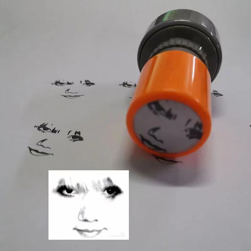 龙玉涛印章龙图案印章搞怪小龙人表情包搞笑可爱笑脸定制盖章印章