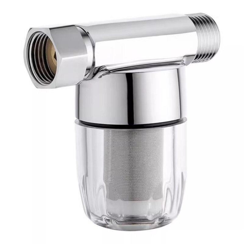 4分热水器洗衣机马桶t型前置过滤器不锈钢可拆洗过滤网免换滤芯