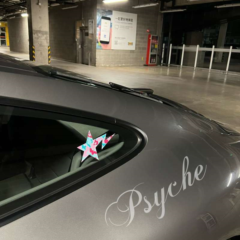 Psyche Bape sta迷彩星星反光防水汽车摩托车贴油箱盖行李箱贴