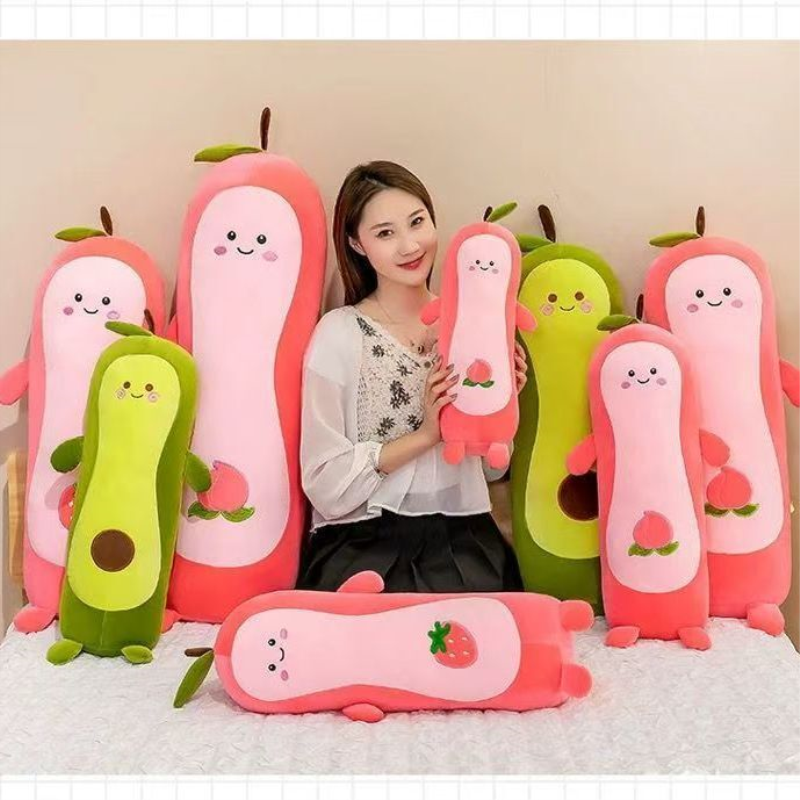 可爱长条抱枕女生睡觉专用可拆洗夹腿牛油果毛绒玩具公仔床上侧睡,玩具/童车/益智/积木/模型,毛绒/玩偶/公仔/布艺类玩具,淘宝优惠券,粉丝福利购,淘宝优惠卷