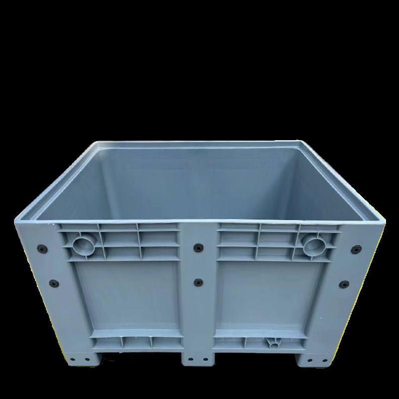 卡板箱塑料超大工具箱1210叉车移动周转箱废料箱可加轮带盖物流箱