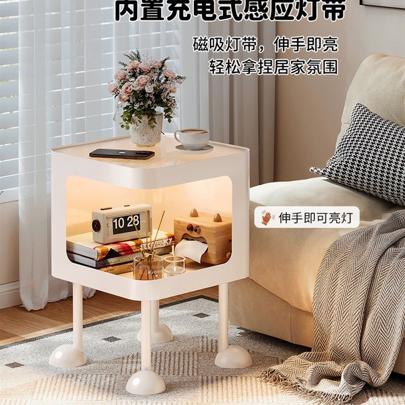 奶油风沙发边几极窄客厅移动小茶几飘窗桌床头柜置物架床头小边几,住宅家具,角几/边几,淘宝优惠券,粉丝福利购,淘宝优惠卷