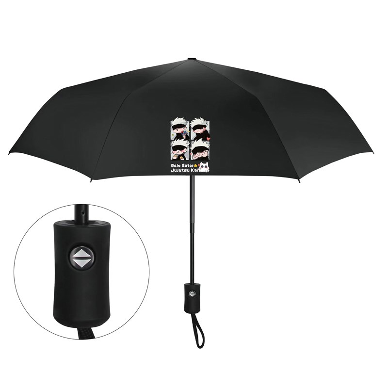 五条悟5t5周边动漫虎杖悠仁自动黑胶雨伞防晒太阳伞晴雨伞