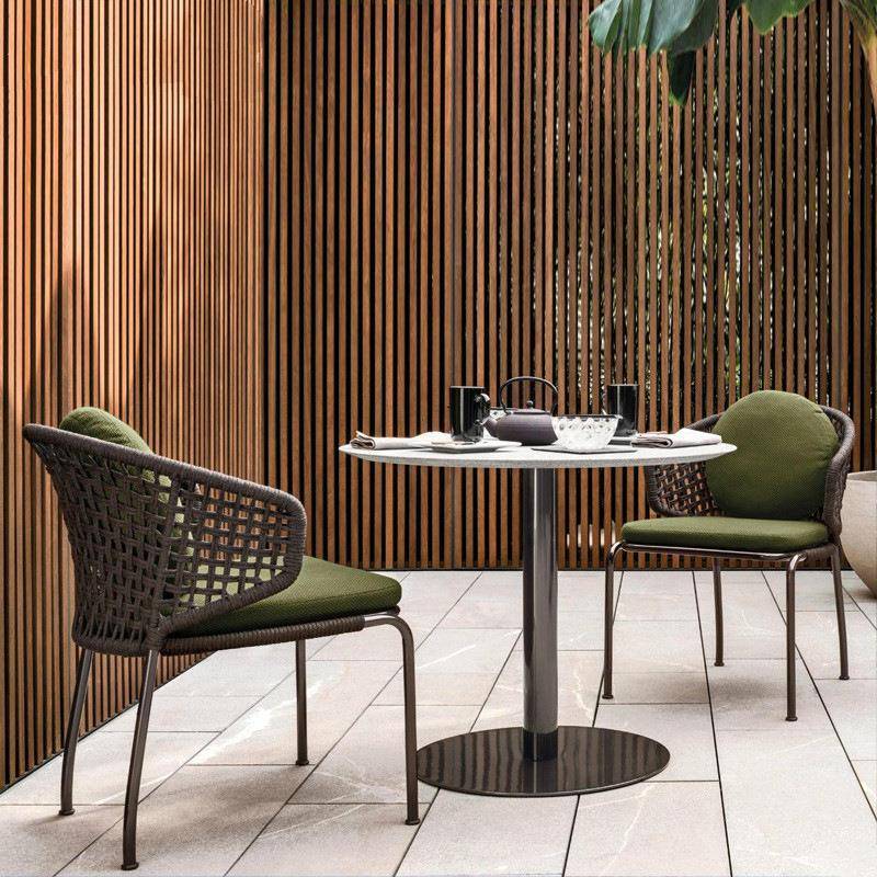 北欧户外桌椅休闲庭院阳台桌椅组合室外露台花园防晒防水藤椅家具