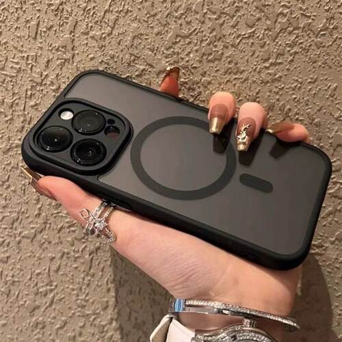 适用iphone17pmx手机壳苹果17promax手机壳自带镜头膜肤感磨砂磁吸无线充电iphone16promax手机壳苹果14/15pr