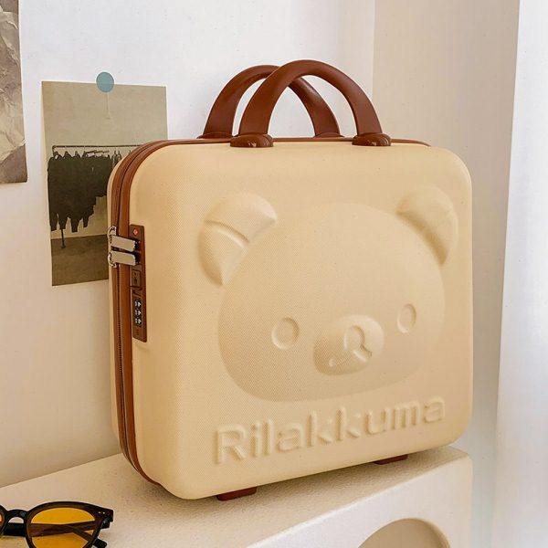 可爱手提化妆包小行李箱便携化妆箱大号大容量旅行洗漱品14寸收纳,收纳整理,化妆箱/盒,淘宝优惠券,粉丝福利购,淘宝优惠卷