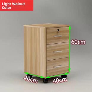 厂家现货活动柜三抽柜移动柜收纳柜矮柜带锁带轮子板式办公家具