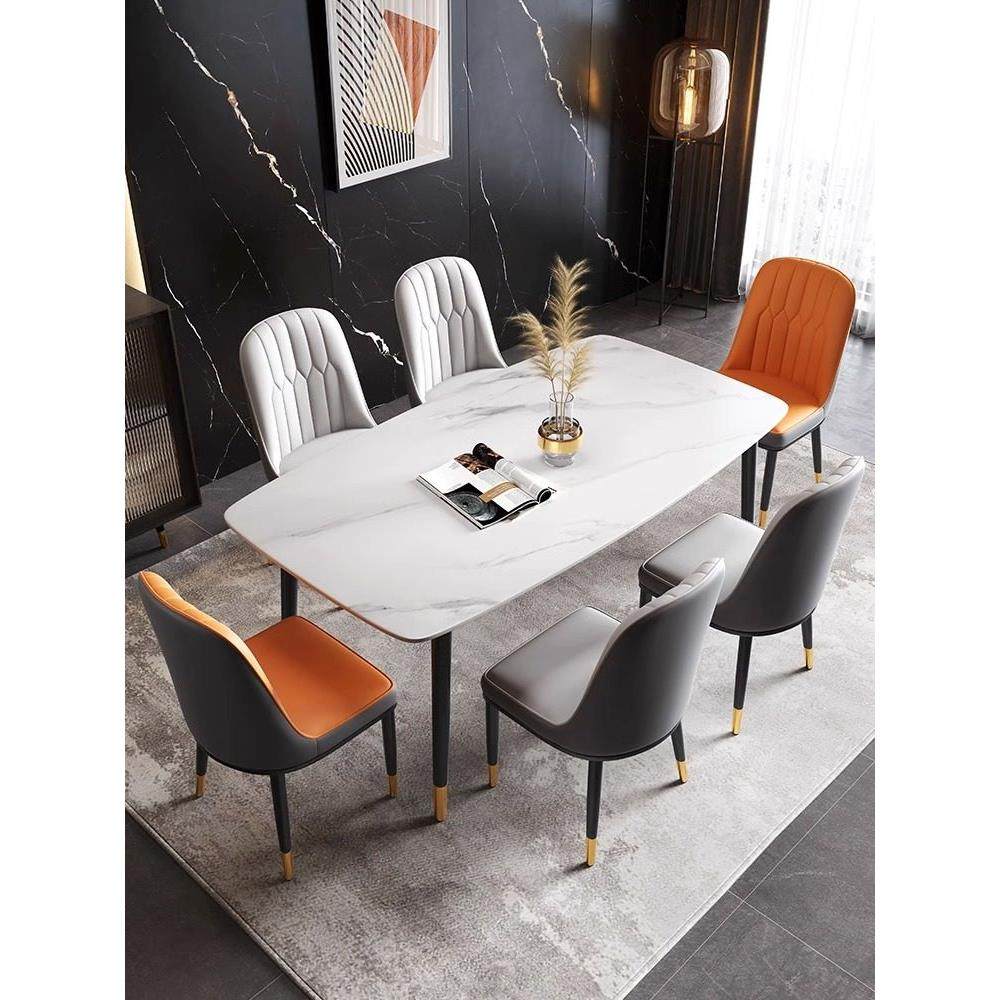 香港直送岩板餐桌轻奢简约家用小户型餐桌椅组合吃饭桌子西餐桌,住宅家具,岩板餐桌,淘宝优惠券,粉丝福利购,淘宝优惠卷