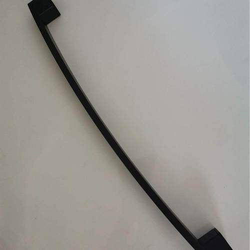 供应淋浴房拉手浴室玻璃门把手 移门推拉门弧方440砂黑门拉手定制