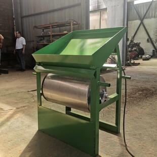 小型双滚筒磁选机铁粉铁削分选机铝削铜削磁选机分离机磁滚强磁