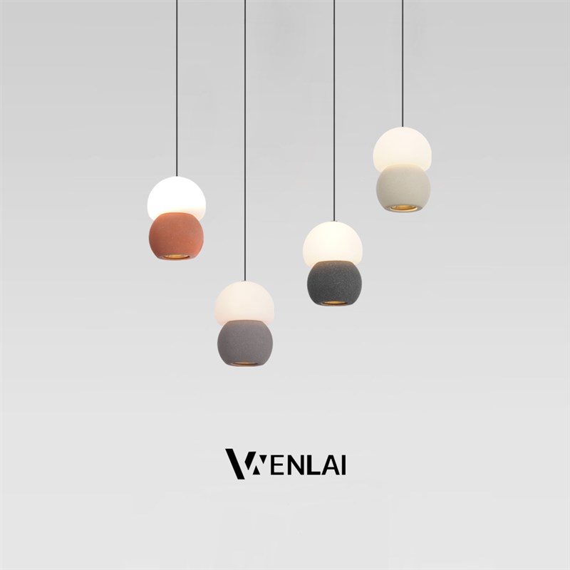 蘑菇小吊灯e入户门玄关氛围装饰灯卧室水泥床头可升降山丘长线灯