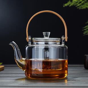 绿昌明玻璃煮茶壶提梁壶耐热家用电陶炉烧水壶大容量蒸茶壶煮茶器