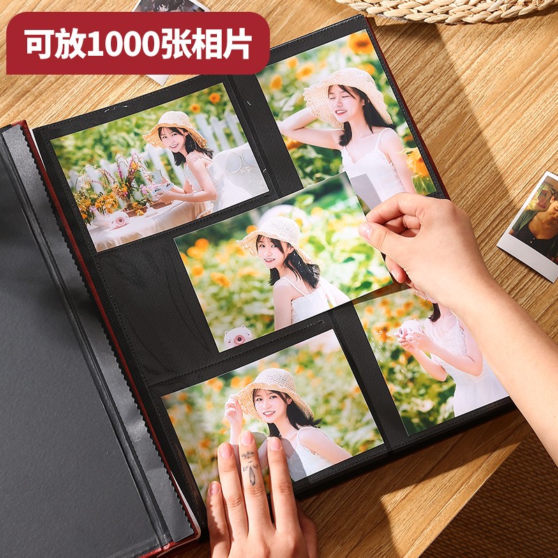 5寸6寸1000张相册本纪念册家庭版大容量插页式情侣明信片收纳册