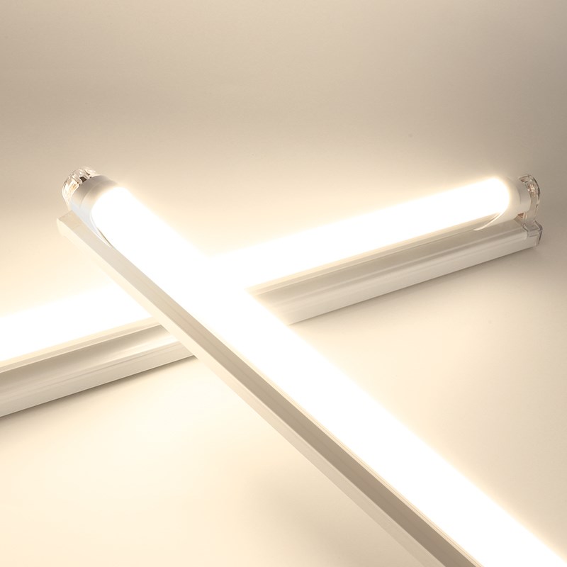 三色变光led灯管支架超亮全套家用T5T8灯座1.2日光灯节能长条卡扣