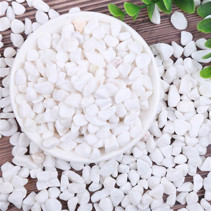 重庆白石子白色石头白色砾石造景小石子庭院铺路铺地阳台造景室内