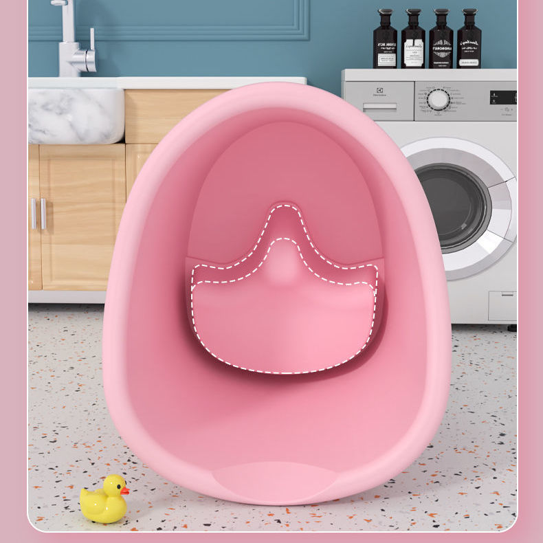 儿童泡澡桶宝宝婴儿洗澡沐浴桶小孩子可坐家用加厚大号浴盆高坐凳