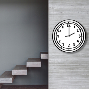 卡通动漫二次元挂墙钟表工作室客厅店铺工作室美术室装饰挂钟壁钟