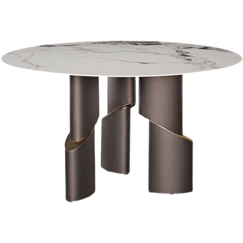 北欧设计师大岩板餐桌椅高端意式轻奢极简大户型家用客厅大圆桌子,住宅家具,大理石餐桌,淘宝优惠券,粉丝福利购,淘宝优惠卷