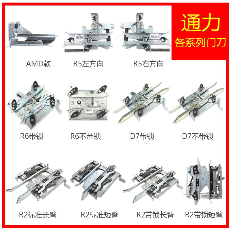 通力门刀AMD fR2 R5 R6 D7带锁小门刀 KM900650G13  通力轿门门刀