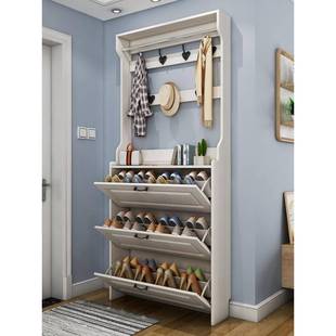 入户玄关收纳柜一体靠墙小鞋 2025爆款 架 柜家用门口新款 超薄翻斗鞋