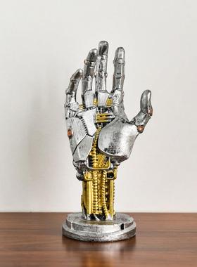 赛博朋克机械手摆件阿修罗游戏手柄支架戒指手串桌面挂架拍摄道具