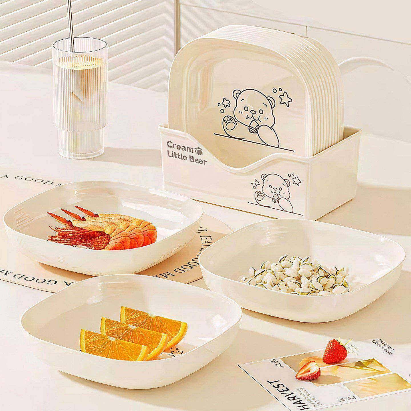 吐骨碟家用骨碟骨头碟水果盘子吐骨头盘垃圾盘塑料餐桌收纳小盘子,餐饮具,碟,淘宝优惠券,粉丝福利购,淘宝优惠卷