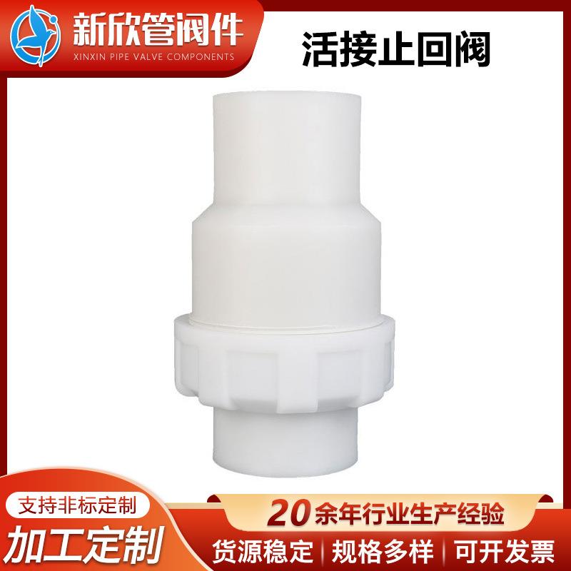 厂家供应活接止回阀PVC单由令止回阀球形止回阀立式止回阀过滤器