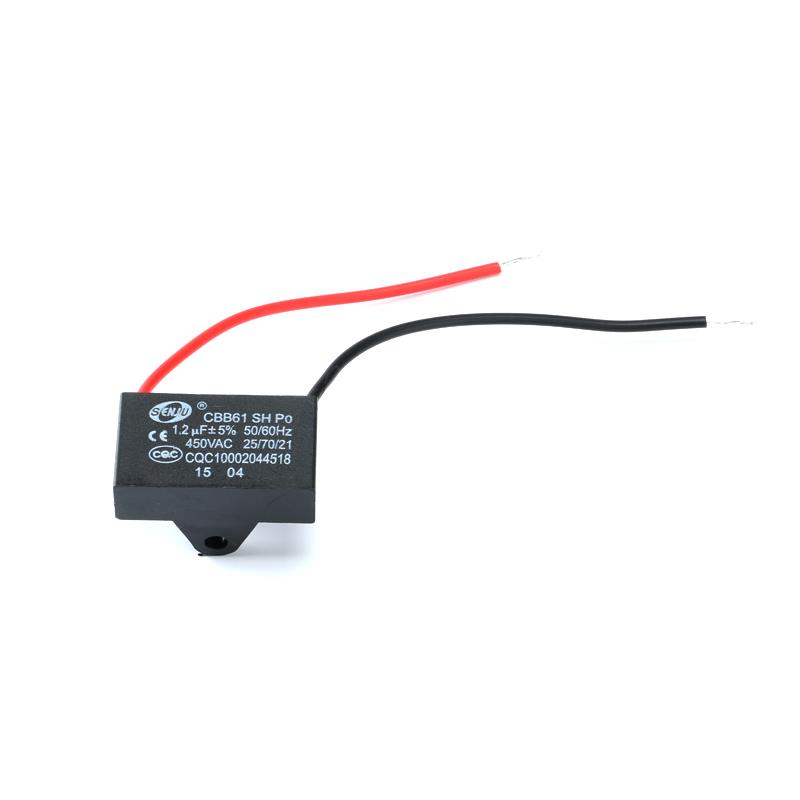 CBB61 风扇启动电容 450V 1/1.2/1.5/1.8/2/2.5/3/3.5/4/4.5-20UF