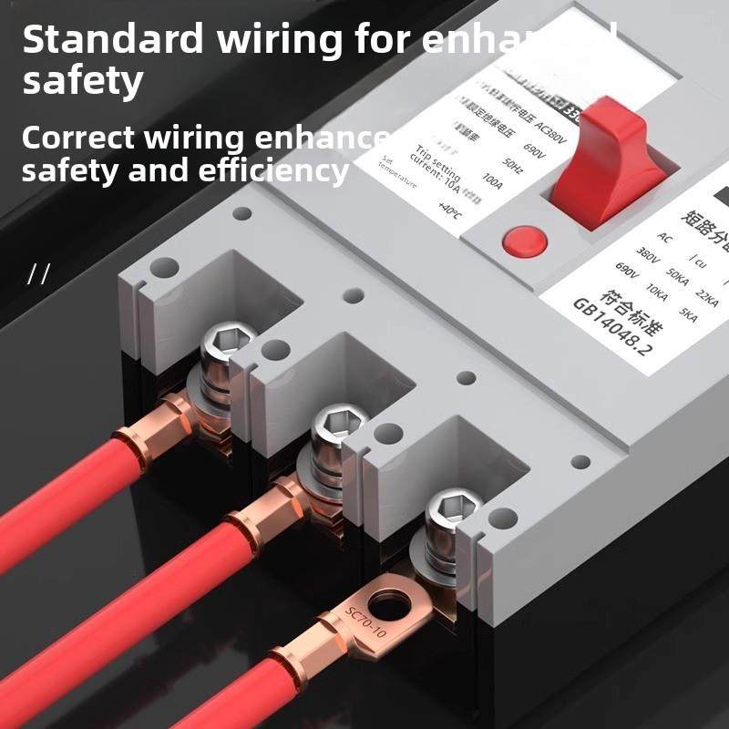Sc Peep真彩铜鼻线耳冷压端子座加厚铜快速连接器4/6/8/10端子座