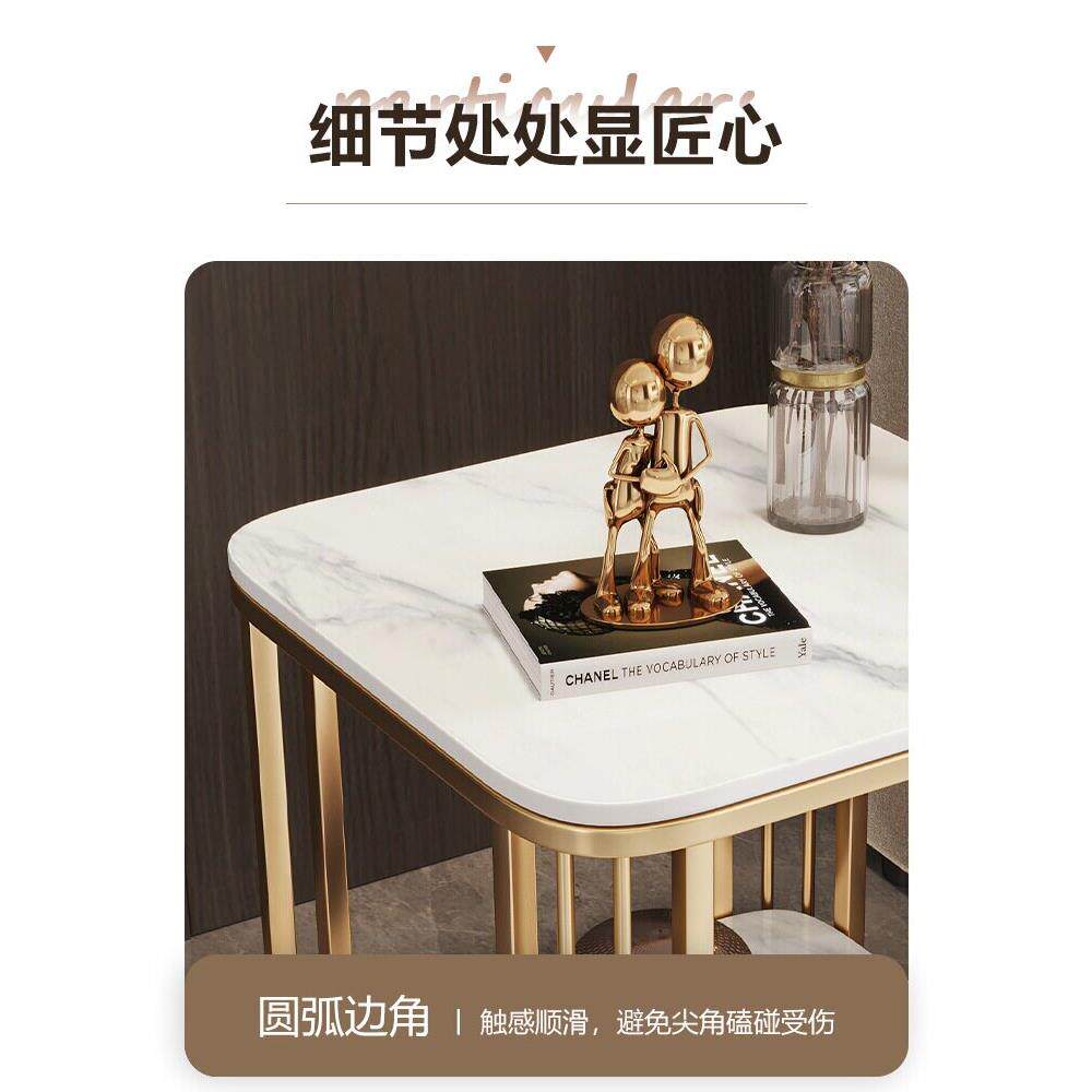 意式可移动沙发边几茶几轻奢高级感超极窄床头客厅边几桌角几带轮