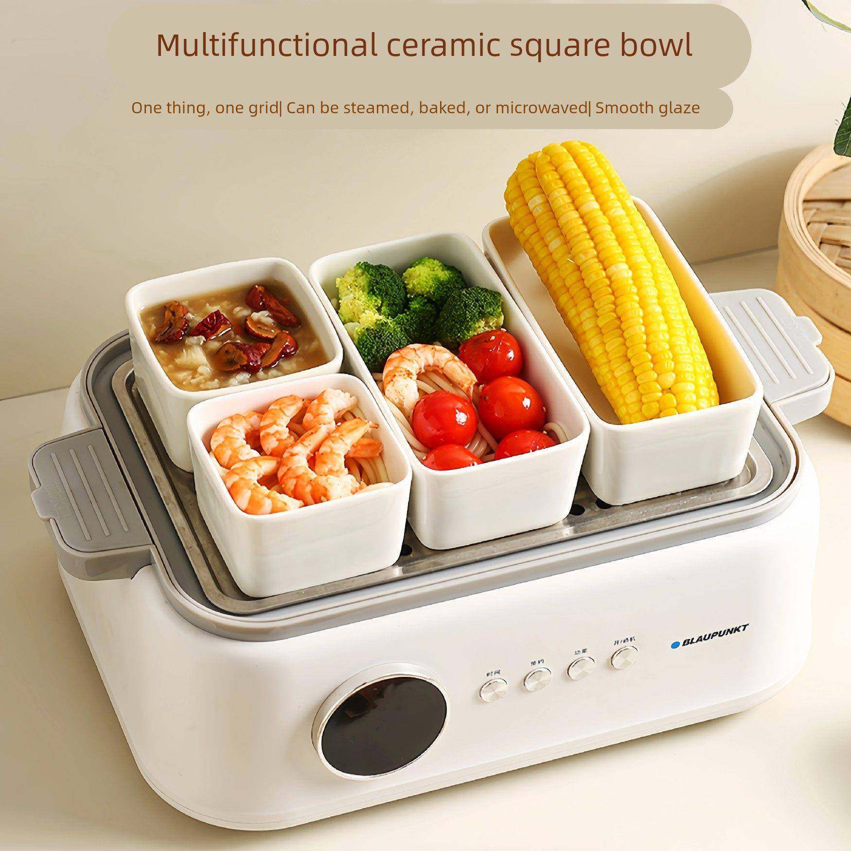 陶瓷方碗火锅烤肉蘸料碟子小吃零食碗蛋糕模具点心碗蒸锅长方蒸碗,餐饮具,碗,淘宝优惠券,粉丝福利购,淘宝优惠卷