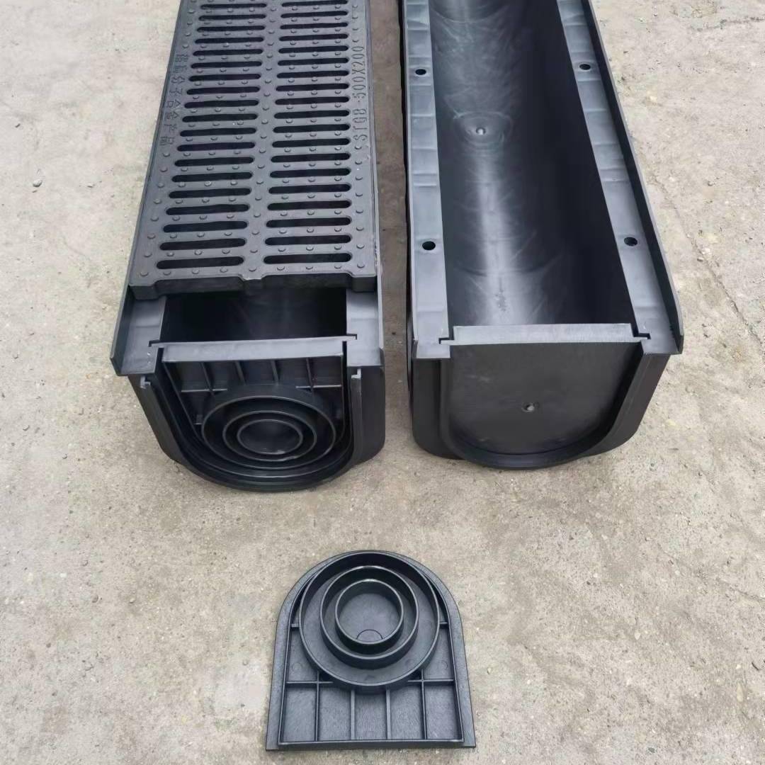 排水沟u型槽挡板下水道地沟水槽堵头配件