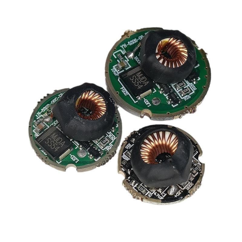 6~12v驱动板6v xhp50 xhp70灯珠电路板大功率线路板diy电动车灯