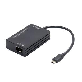 USB3.1光纤网卡千兆光纤网路设备 TYPE-C转光口适配器 RTL8153晶片网卡