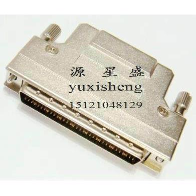 高品质SCSI 68针 HDB68P DB68芯焊线公头 铁壳螺丝弹片 接插件