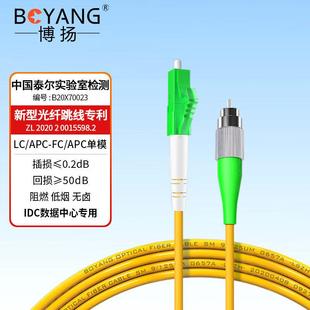 博扬 电信级LC-FC-SC/APC/UPC单模单芯广电专用熊猫型保偏光纤线