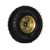 350 4充气橡胶轮子10寸清洗机洗车机轱辘发电机凹凸面手推车轮胎