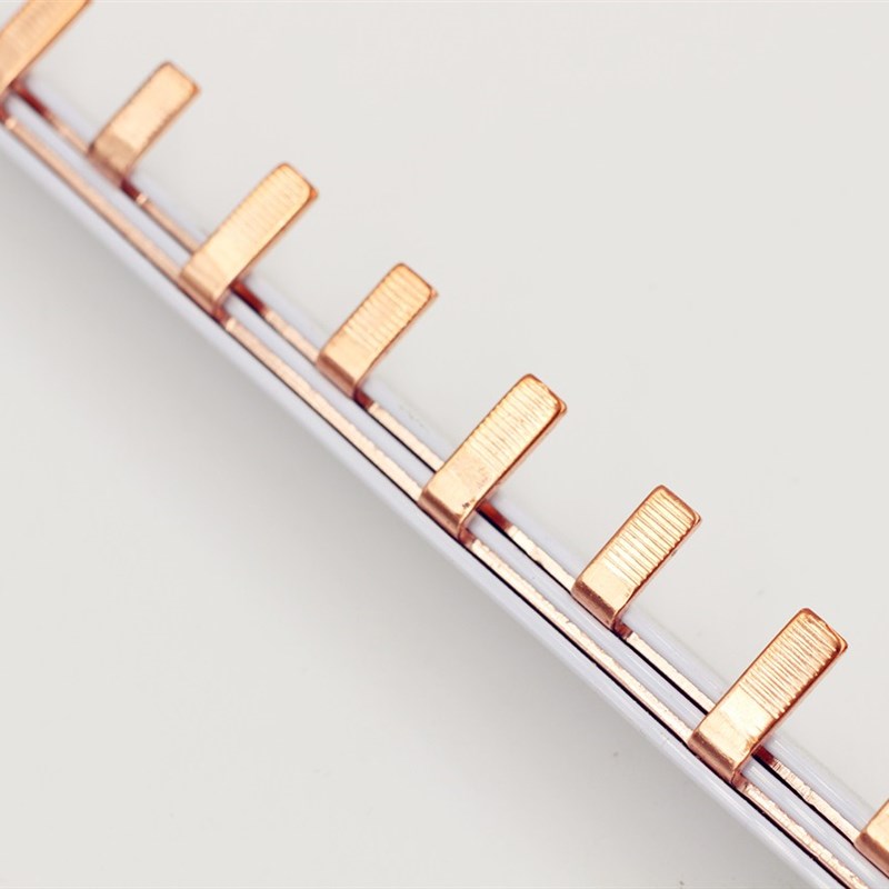 DZ47 C45汇流排2P s63A空开连接排铜排配电箱连接条母线排紫铜 1