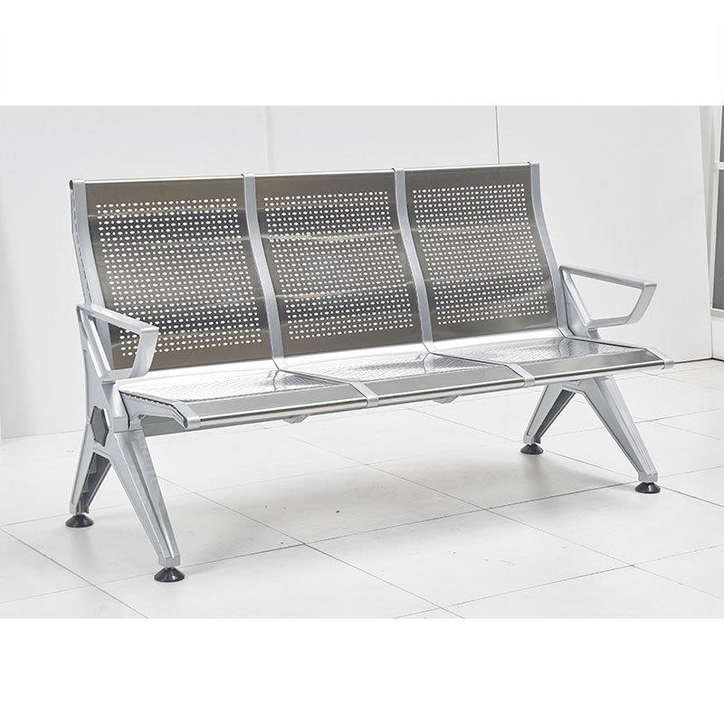 医院机场等候椅铝合金长椅靠背椅公共排椅三人多人等待椅靠背排椅