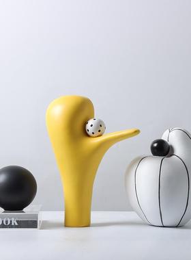 生命之树摆件现代北欧极简彩色树脂家居样板间酒店会所民宿装饰品