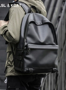 CAVLSLKCAT双肩包男背包潮牌休闲时尚电脑包旅行包大容量学生书包