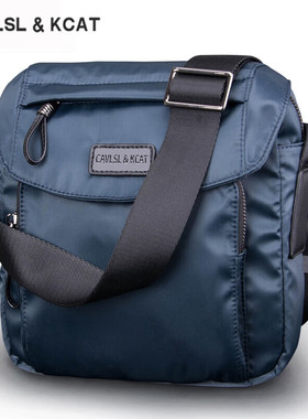 CavlslKcat单肩包男士包包休闲斜挎包小巧轻便通勤背包时尚邮差包