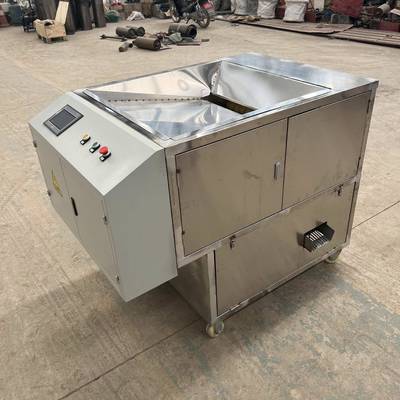 新型全自动夏威夷果开缝机锯口切口小型坚果开口机食品加工设备