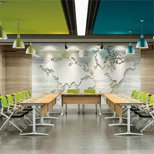 办公家具板式折叠会议桌长条写字台组合会议培训室长桌子移动桌子