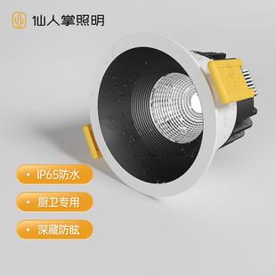 防眩光 仙人掌照明LED防水雾防潮射灯IP65筒灯浴室吊顶户外嵌入式