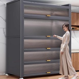 厨房加高厚置物架家用收纳储物架子落地多层用品大全多功能收纳柜